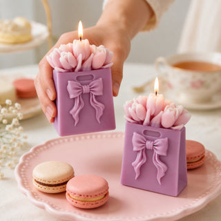 Stampo in silicone Borsa Regalo con Tulipani - Bottega delle creazioni
