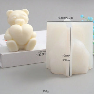 Large Love Bear silicone mould