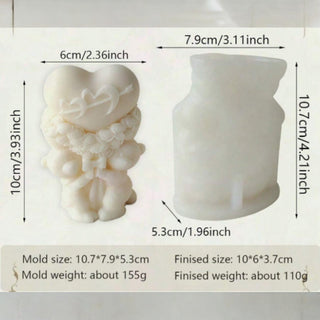 Love Bears silicone mould