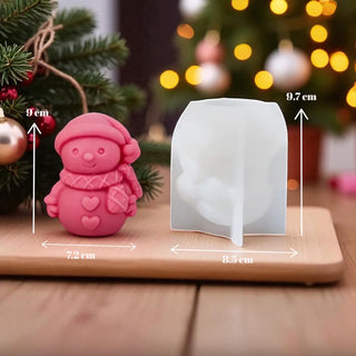 Stampo in silicone Pupazzo di neve con sciarpa