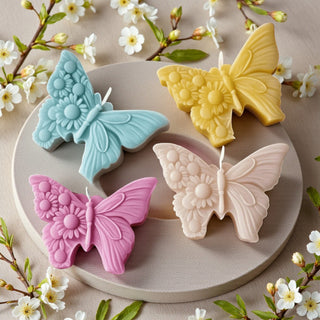 Stampo in silicone Farfalla decorata