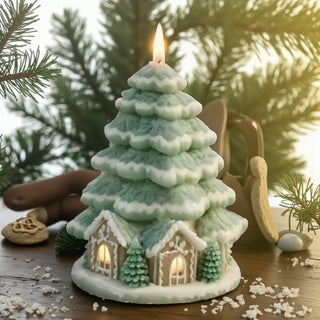 Stampo in silicone Albero casetta