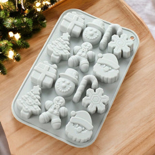 Stampo in Silicone Fondenti Natalizi