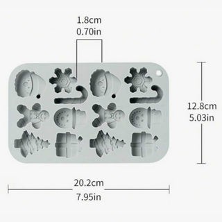 Stampo in Silicone Fondenti Natalizi