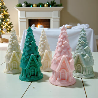 Stampo in silicone Albero casetta di Natale