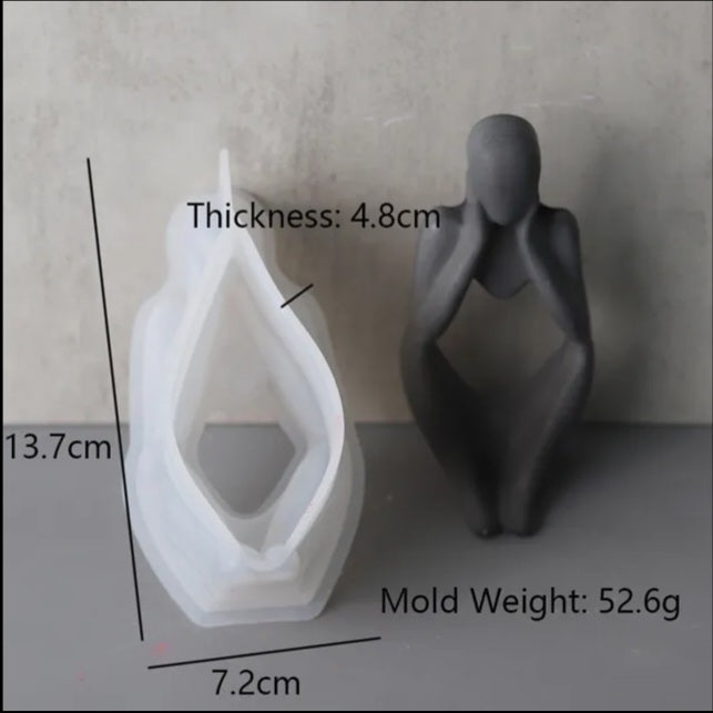 Stampo di silicone 3D Corpo Umano Statua - Bottega delle creazioni