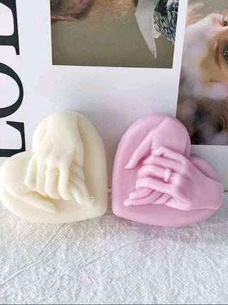 Stampo in Silicone a Forma di Cuore con le Mani -stampo in 3D - Bottega delle creazioni