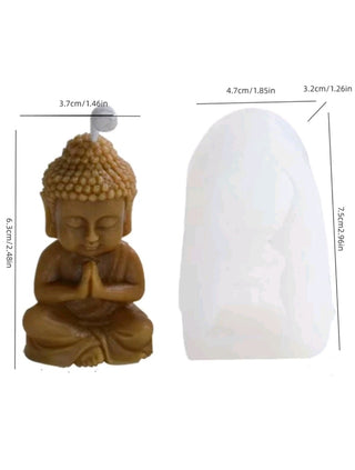 Stampo in Silicone Buddha -3D - Bottega delle creazioni