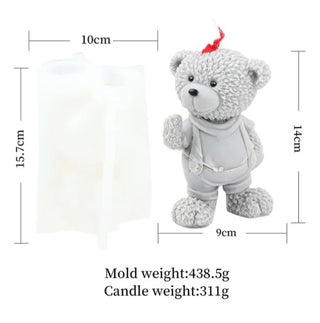 Teddy Bear Silicone Mold - Large Mould