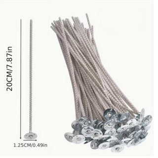 Pure Cotton Candle Wicks 20cm Diameter 2.5mm