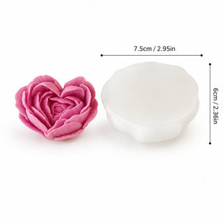 Rose Heart silicone mould
