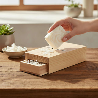 Taglierina per saponi e candele con cassetto