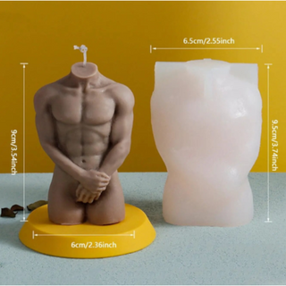 Silicone mold Nude man