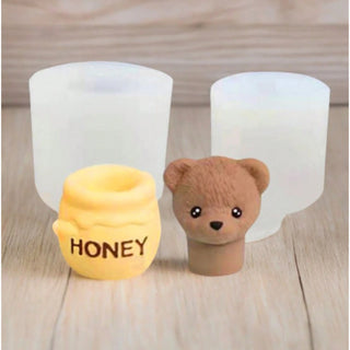 Cup with Teddy Bear Silicone Mold