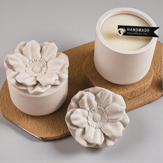 Stampo in silicone Vaso con coperchio floreale