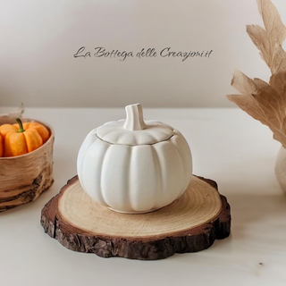 Pumpkin vase silicone mold with lid