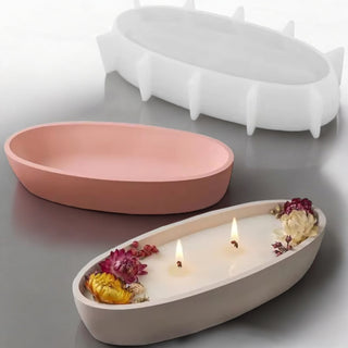 Stampo in Silicone Ovale per Vassoio e Portaoggetti | 21,9 cm